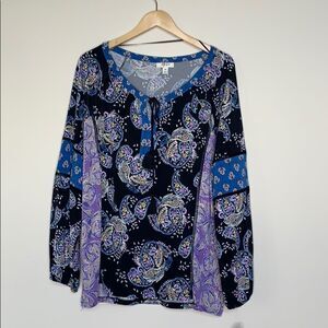 ❤️Style & Co Graphic Refresh Blouse